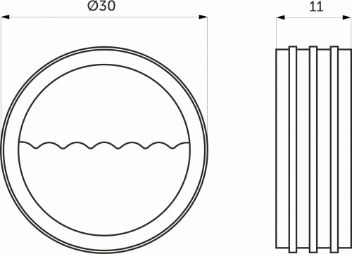 Навес вбиваемый 30*11мм металлический, PL_2