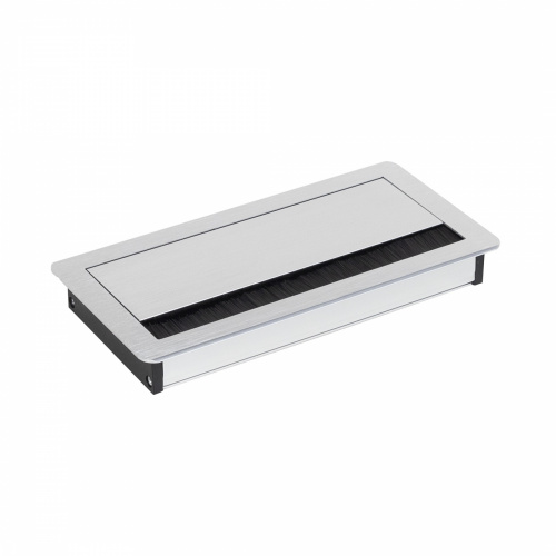 Пропуск кабельный металл 240х120мм брашированное серебро AKS_1