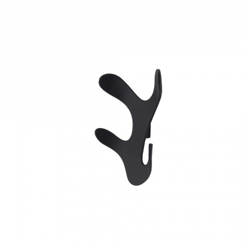 Крючок меб. четырехрожковый мет. KORAL черный матовый AKS_3