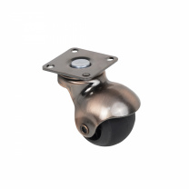 Колесо меб. VINTAGE d40 h52 с площадкой, бронза/черный AKS фотография