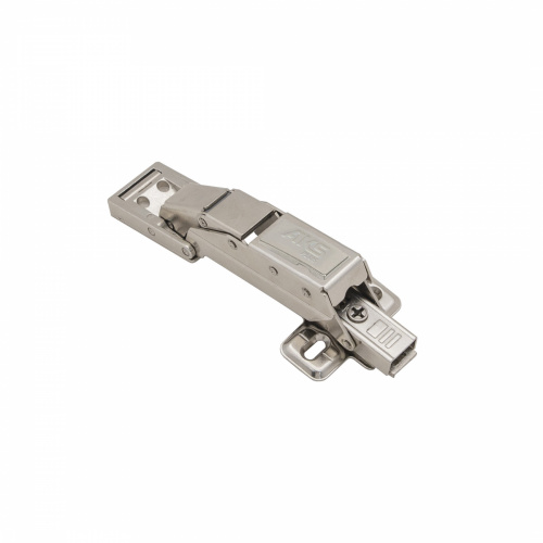 Петля д/стекла накладная с доводчиком h0 clip-on AKS PLUS (саморезы, заглушки) под клей_1