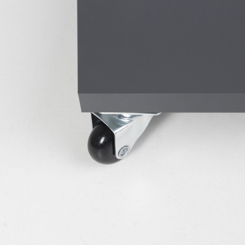 Колесо меб. CRYSTAL/2 d35 h51 с площадкой, черный AKS_3