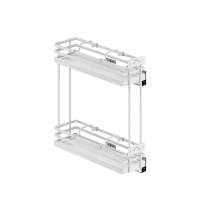 Выдвижная корзина-карго 150 FOCUS крепл.боковое/левое, белый PRIME by AKS