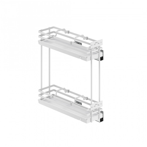 Выдвижная корзина-карго 150 FOCUS крепл.боковое/левое, белый PRIME by AKS_1