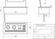 Выдвижной удлинитель Atlas USB, 2 розетки, USB A + C, HDMI, LAN, черный, AKS_preview_1
