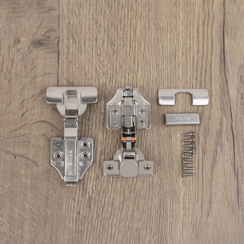 Петля накладная с доводчиком 45мм h0 clip-on PRIME by AKS 3D (саморезы, заглушки) (упак. = 2 шт.)_6