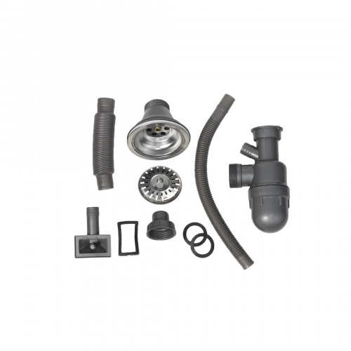 Мойка н/сталь, прямоугольная одночашевая, 760*420мм, декорированный хром, врезн на столешницу, AKS (0,8мм)_4