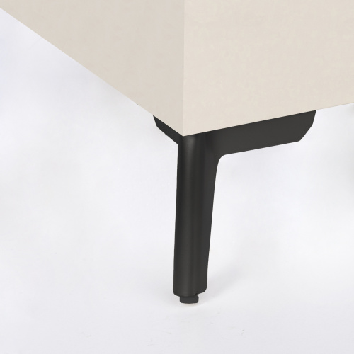 Опора меб. мет. TRIADA h120 угловая черный матовый AKS_3