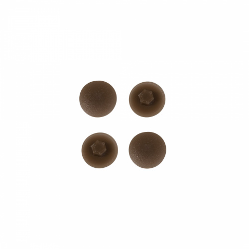 Заглушка пластик к конфирматам орех темный (13) PL (упак.-1тыс.шт.)_1