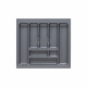 Лоток для столовых приборов 600 COMFORT (535*490), металлик РП (толщина 2мм)_preview_1