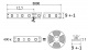 Лента светодиодная - 19,2W/m, 12V, 9мм, 2835, 240 д/м, IP20, теплый белый (3000K) - 5м, AKS_preview_1