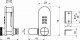 Замок для распашной двери кодовый 602 AKS с ключом_preview_1