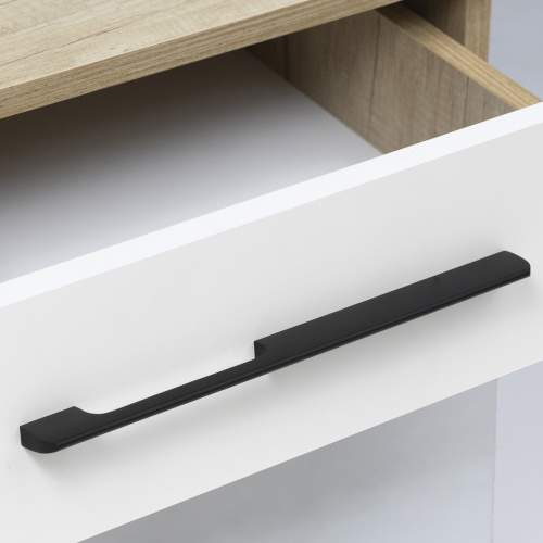 Ручка меб. скоба алюм. ORION 320/340 черный матовый, AKS_5