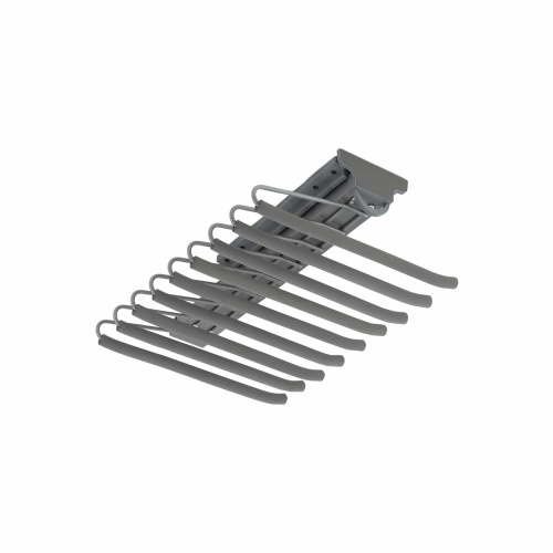 Выдвижная вешалка для брюк BRUNO крепл.верх./левое 340*470*130, графит PRIME by AKS_1