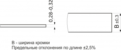 Кромка меламиновая (с клеем) белый (W10050/PB0040) 19мм PFLEIDERER (бух.-0,2пог.км.)_2