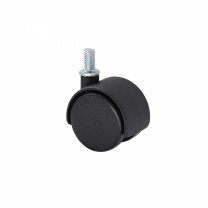 Колесо меб. пласт. d40 с винтом М8, черный РФ фотография