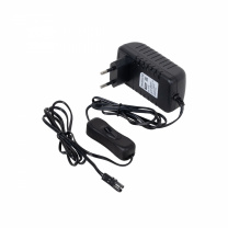 Блок питания Wall 24W/12V розеточный с миниконнектором, с выключателем, AKS фотография