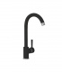 Смеситель для кухни высокий, латунь, GS-014, черный, Max Stone_preview_1