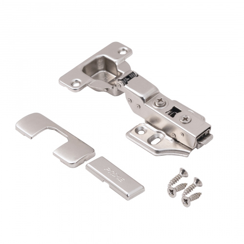 Петля полунакладная с доводчиком 48мм h2 clip-on PRIME by AKS (саморезы, заглушки) д/фасадов до 28мм (упак. = 2 шт.)_4