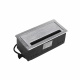Выдвижной удлинитель Atlas USB, 2 розетки, USB A + C, HDMI, LAN, шлиф. сталь, AKS_preview_1
