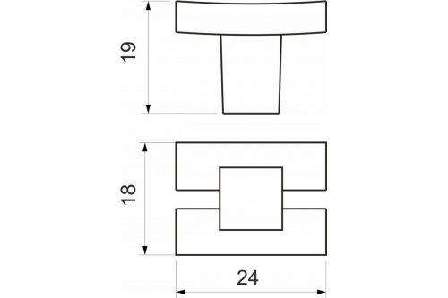 Ручка меб. кнопка мет. АК7161 хром/кристалл прозрачный,_2