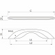 Ручка меб. ENEL-160/192, матовый черный, AKS_preview_1