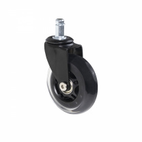 Колесо меб. SKATE d75 со штоком, черный PRIME by AKS (1уп - 5шт) фотография