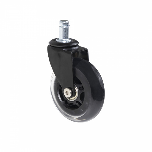 Колесо меб. SKATE d75 со штоком, черный PRIME by AKS_1