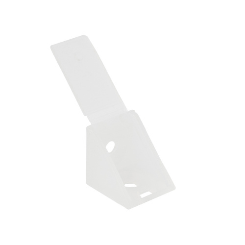 Уголок пластиковый одинарный 20*20 с крышкой совместно прозрачный 18 (уп/500 шт) AKS_3