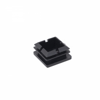 Заглушка для квадр. трубы 25*25 QUADRO, черный AKS фотография