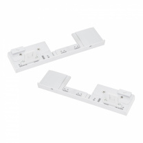 Держатель передней стенки внутреннего ящика H=175 Slimbox STAR белый с рейлингом на фасаде фотография