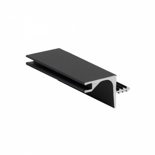 Ручка-профиль алюм. врезная для верхней базы 4м ДСП 18, анодированный черный AKS_1