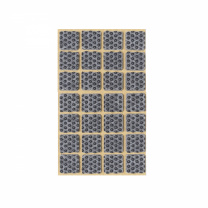 Подкладка самоприлипающая фетровая прорезиненная 20 х 20мм (1упак.=28шт), серая, Folmag