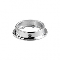 Крепление (розетка) трубы d50 декоративная с винтом, хром AKS фотография