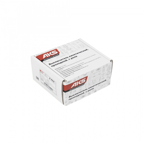 Выключатель кинетический, с реле, проходной, 1 клавиша, графит, AKS_4