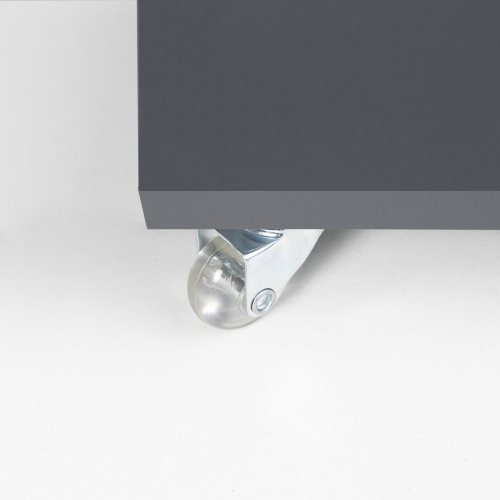 Колесо меб. CRYSTAL/2 d35 h51 с площадкой, прозрачный AKS_3