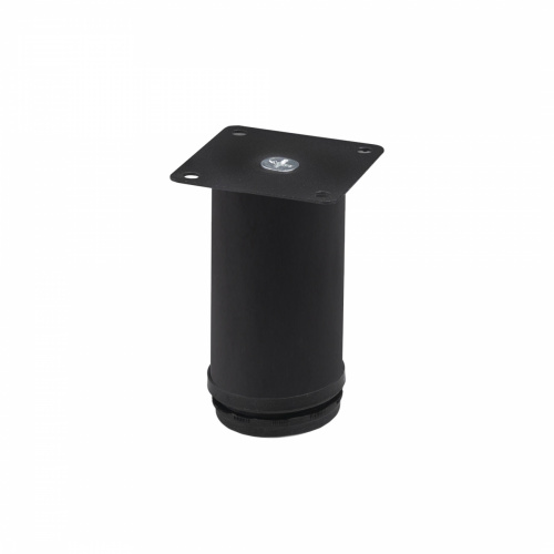 Опора меб. мет. d50 h100 с регул. черный AKS_1