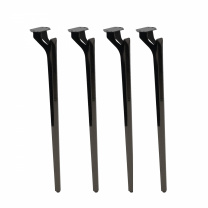 Опора меб. BOND h720, черный хром (1 упак. = 4 шт.) AKS фотография