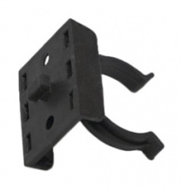 Крепление ножки к цоколю мебельному ПВХ чёрный РП