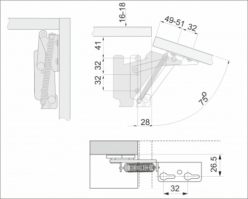 Подъемный механизм JUNIOR AKS _2