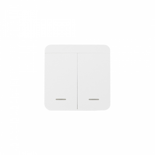 Выключатель беспроводной, с реле, 2 клавиши, белый, AKS_1