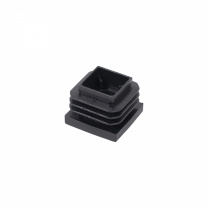 Подпятник под болт М8 для квадр. трубы 25*25 QUADRO, черный AKS фотография