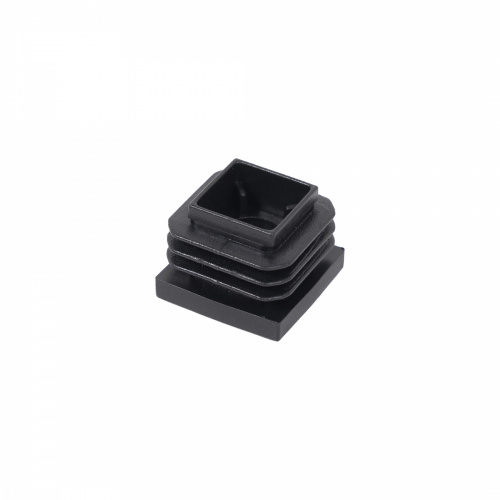 Подпятник под болт М8 для квадр. трубы 25*25 QUADRO, черный AKS_1