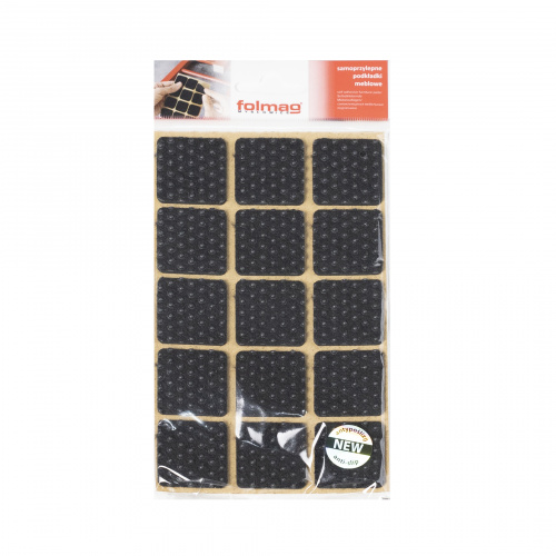 Подкладка самоприлипающая фетровая прорезиненная 30 х 30мм (1упак.=15шт), черная, Folmag_3