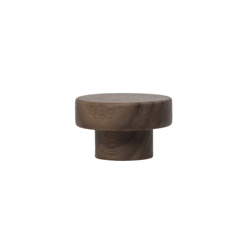 Ручка меб. кнопка деревянная TERRA орех, AKS_4