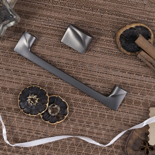 Ручка меб. кнопка мет. RANDY 16, графит шлифованный, AKS_5