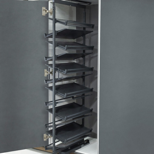 Обувная система поворотная 800 BRUNO h1927-2177 (12 полок), графит PRIME by AKS_4