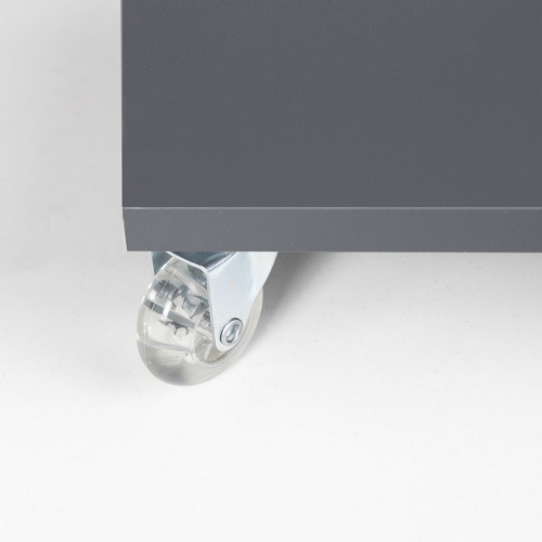 Колесо меб. CRYSTAL/2 d50 h67 с площадкой, прозрачный AKS_3