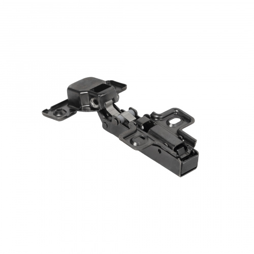 Петля накладная без пружины 45мм h0 clip-on AKS PLUS черная (саморезы, заглушки)_3