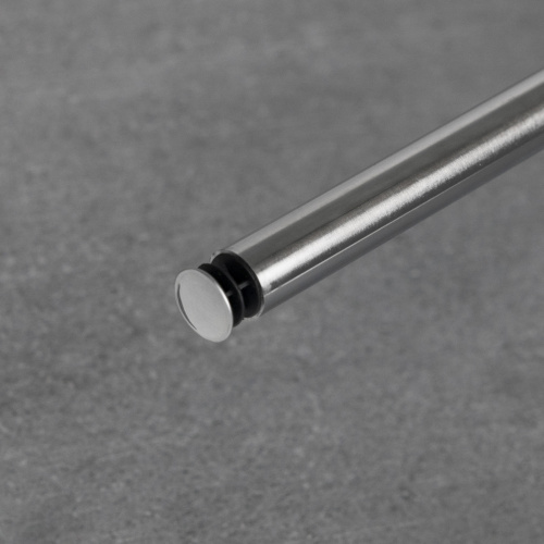 Заглушка трубы d16 (307А) полукруглая, хром AKS_3